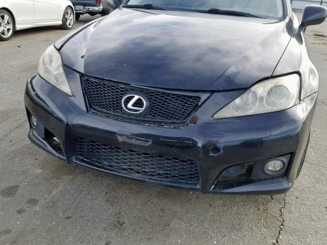 JTHBK262672044282 - 2007 LEXUS IS 250 BLACK photo 9