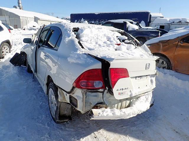 2HGFA16288H011679 - 2008 HONDA CIVIC DX WHITE photo 3