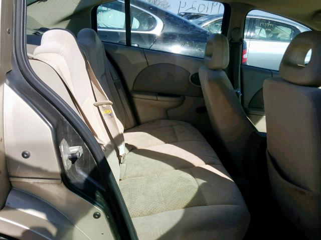 1G8AZ52F84Z135666 - 2004 SATURN ION LEVEL TAN photo 6