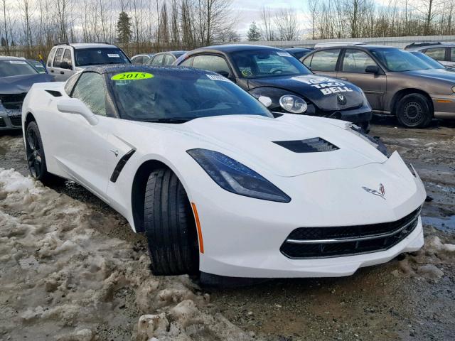 1G1YE2D7XF5104958 - 2015 CHEVROLET CORVETTE S WHITE photo 1