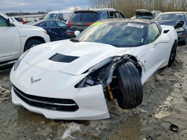 1G1YE2D7XF5104958 - 2015 CHEVROLET CORVETTE S WHITE photo 2