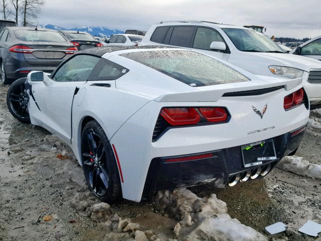 1G1YE2D7XF5104958 - 2015 CHEVROLET CORVETTE S WHITE photo 3