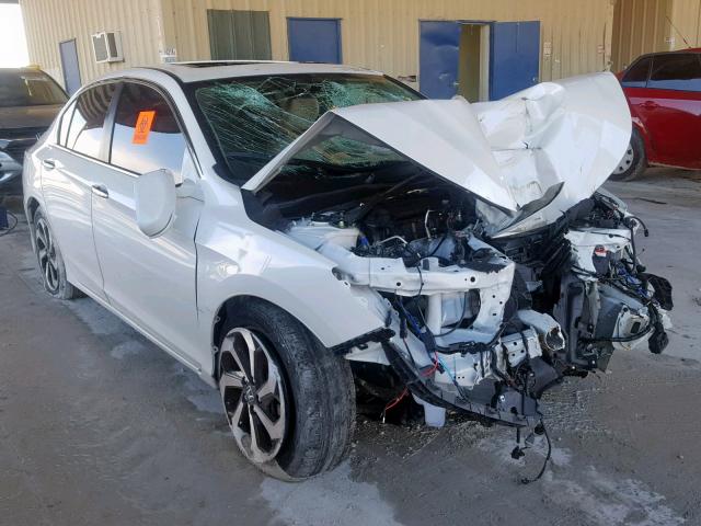 1HGCR2F81HA067354 - 2017 HONDA ACCORD EXL WHITE photo 1