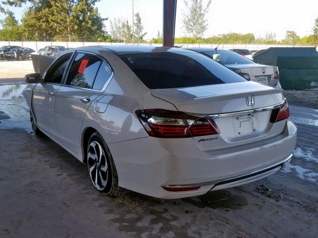 1HGCR2F81HA067354 - 2017 HONDA ACCORD EXL WHITE photo 3