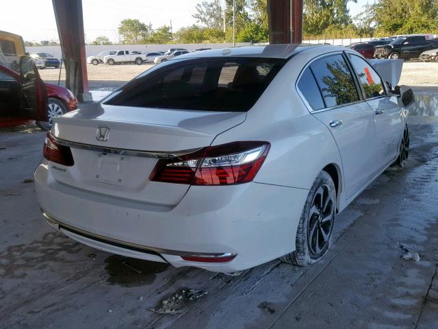 1HGCR2F81HA067354 - 2017 HONDA ACCORD EXL WHITE photo 4