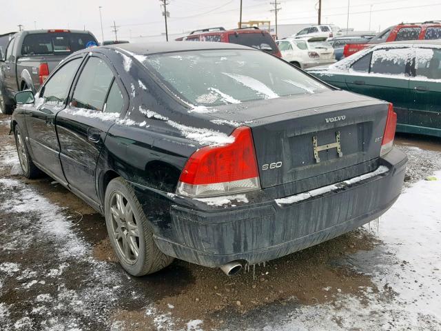 YV1RS592X52459948 - 2005 VOLVO S60 2.5T BLACK photo 3