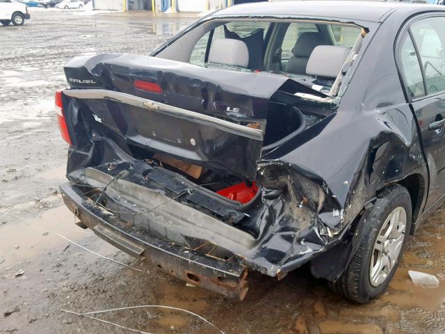 1G1ZS51FX6F133249 - 2006 CHEVROLET MALIBU LS BLACK photo 9