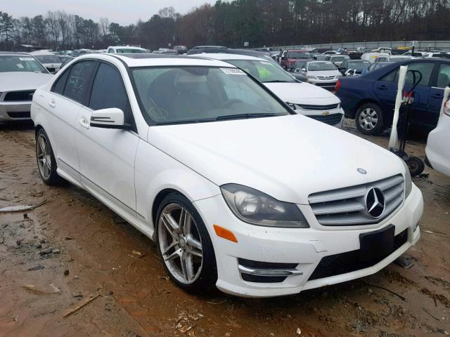 WDDGF4HB3DA773299 - 2013 MERCEDES-BENZ C 250 WHITE photo 1