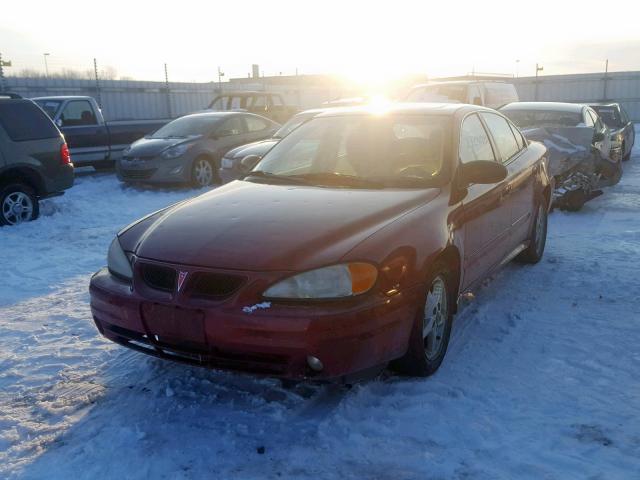 1G2NF52E64C219872 - 2004 PONTIAC GRAND AM S MAROON photo 2