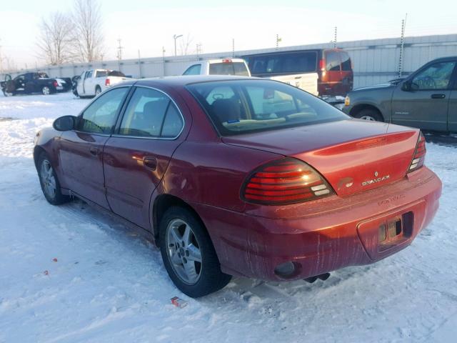 1G2NF52E64C219872 - 2004 PONTIAC GRAND AM S MAROON photo 3