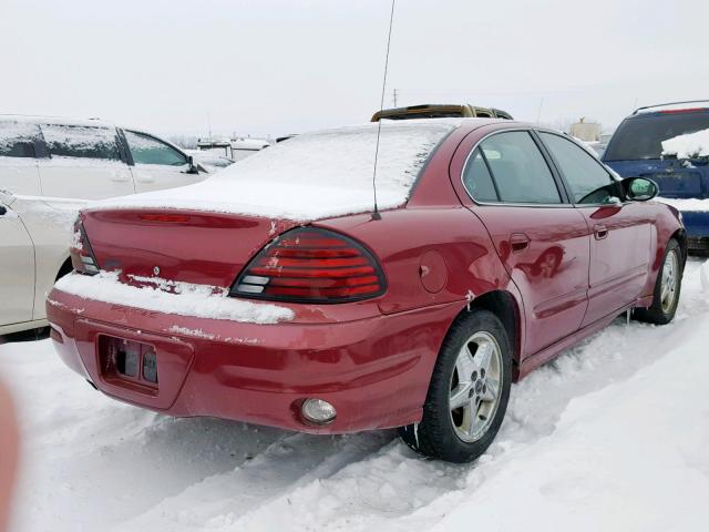 1G2NF52E64C219872 - 2004 PONTIAC GRAND AM S MAROON photo 4