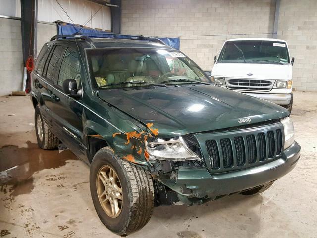 1J4GW58N6YC336055 - 2000 JEEP GRAND CHER GREEN photo 1