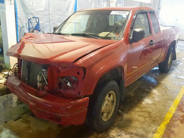 1GCDT198058123748 - 2005 CHEVROLET COLORADO RED photo 2