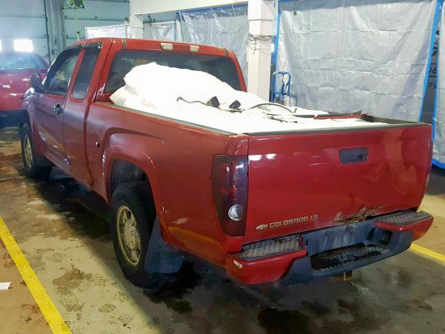 1GCDT198058123748 - 2005 CHEVROLET COLORADO RED photo 3