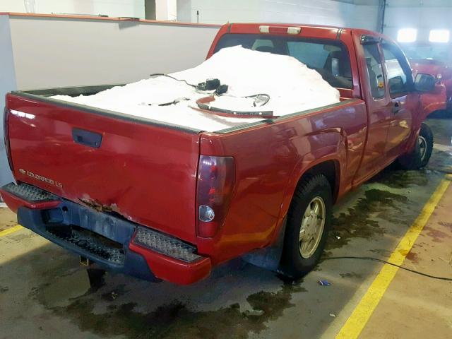 1GCDT198058123748 - 2005 CHEVROLET COLORADO RED photo 4