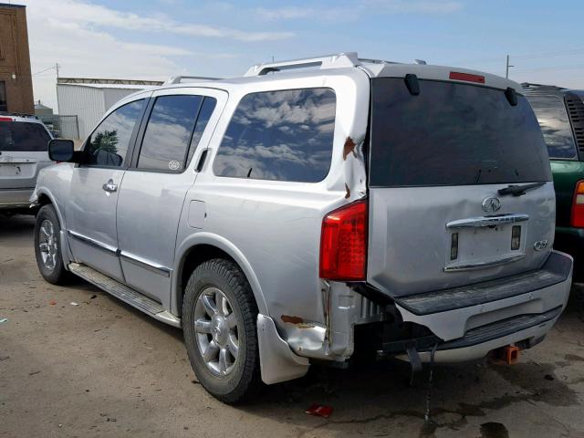 5N3AA08A85N804364 - 2005 INFINITI QX56 GRAY photo 3