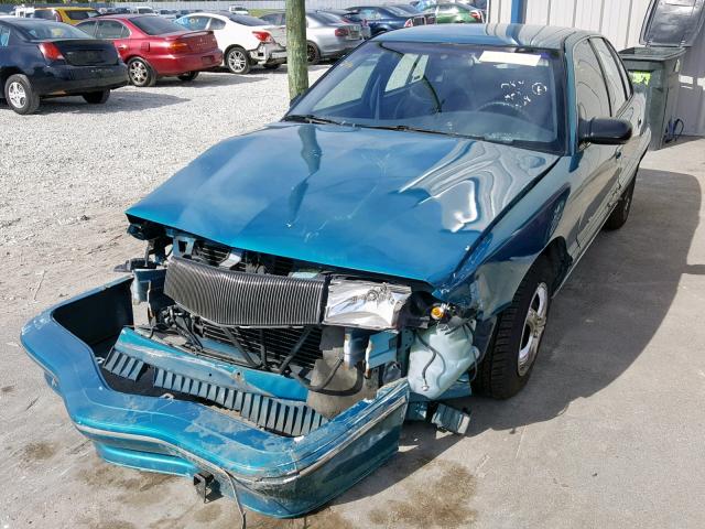 1G4NV553XRC299446 - 1994 BUICK SKYLARK CU BLUE photo 2