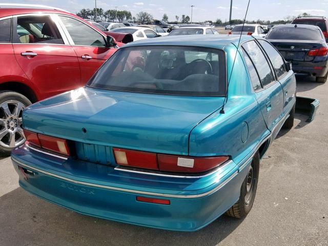 1G4NV553XRC299446 - 1994 BUICK SKYLARK CU BLUE photo 4