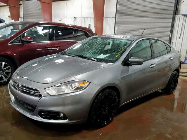 1C3CDFCA0DD142859 - 2013 DODGE DART LIMIT GRAY photo 2