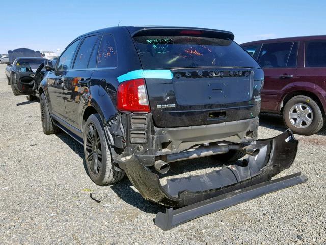 2FMDK3K97CBA71154 - 2012 FORD EDGE LIMIT BLACK photo 3