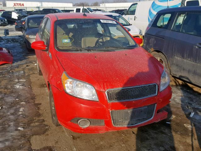 KL1TD6DE7AB132471 - 2010 CHEVROLET AVEO LS RED photo 1