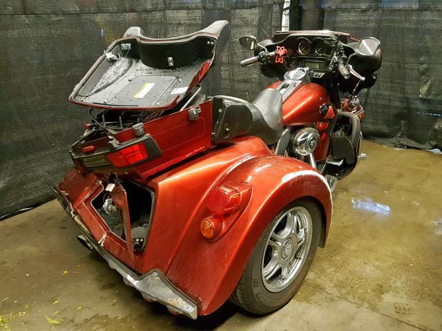 1HD1FC41X8Y666818 - 2008 HARLEY-DAVIDSON FLHTCUI RED photo 4