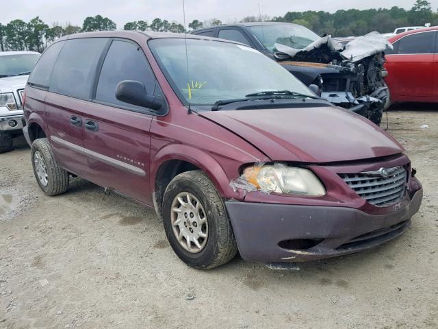 1C4GJ25301B155308 - 2001 CHRYSLER VOYAGER BURGUNDY photo 1