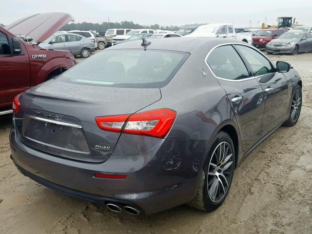 ZAM57XSA9J1268715 - 2018 MASERATI GHIBLI GRAY photo 4