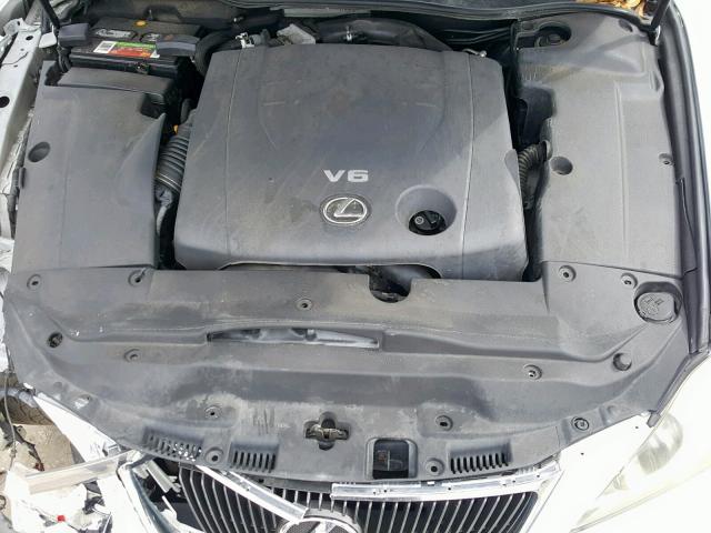 JTHCK262175009975 - 2007 LEXUS IS 250 SILVER photo 7