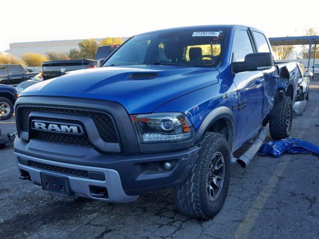 1C6RR7YT3HS767482 - 2017 RAM 1500 REBEL ლურჯი ფოტო 2