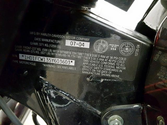 1HD1FCW135Y603603 - 2005 HARLEY-DAVIDSON FLHTCUI MAROON photo 20