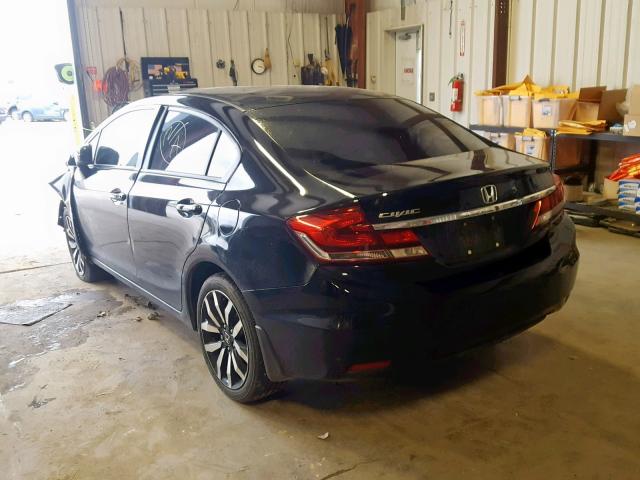 19XFB2F93FE075524 - 2015 HONDA CIVIC EXL BLACK photo 3