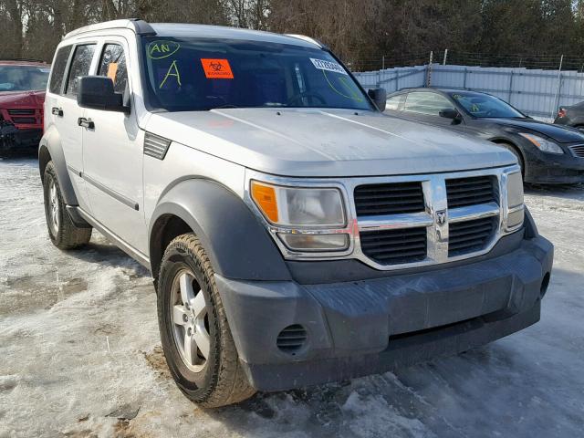 1D8GT28K67W548794 - 2007 DODGE NITRO SXT SILVER photo 1