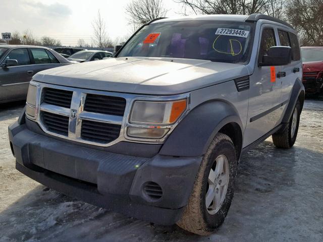 1D8GT28K67W548794 - 2007 DODGE NITRO SXT SILVER photo 2