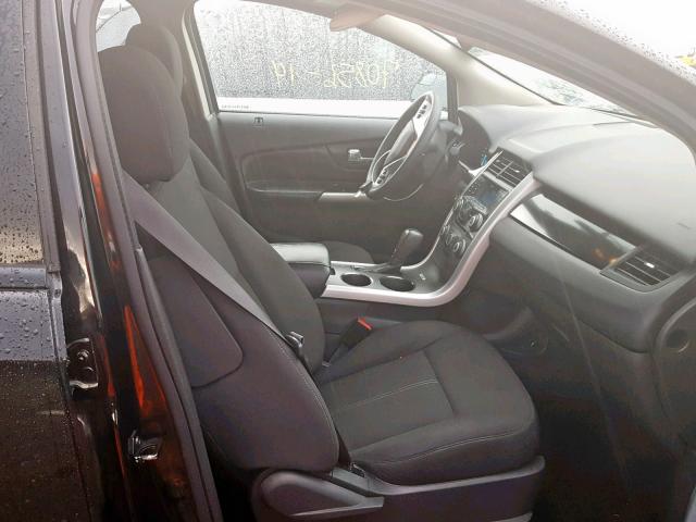 2FMDK3GC9EBB00760 - 2014 FORD EDGE SE BLACK photo 5