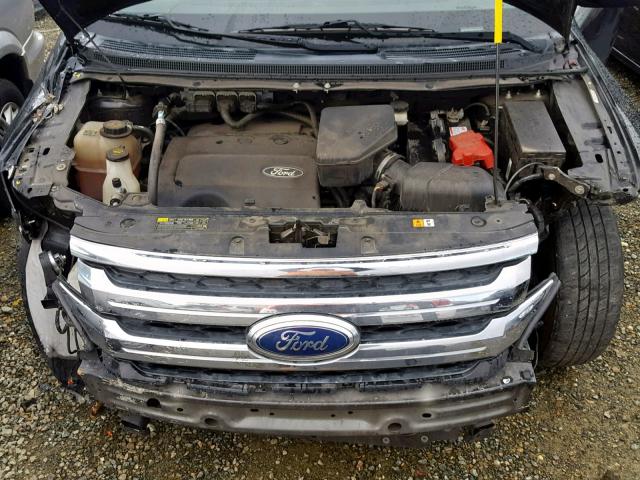 2FMDK3GC9EBB00760 - 2014 FORD EDGE SE BLACK photo 7