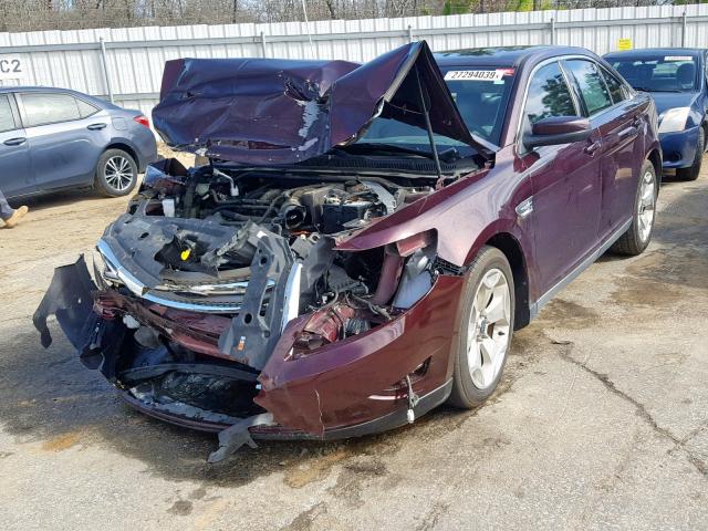 1FAHP2EW7BG175322 - 2011 FORD TAURUS SEL BLACK photo 2