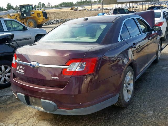 1FAHP2EW7BG175322 - 2011 FORD TAURUS SEL BLACK photo 4