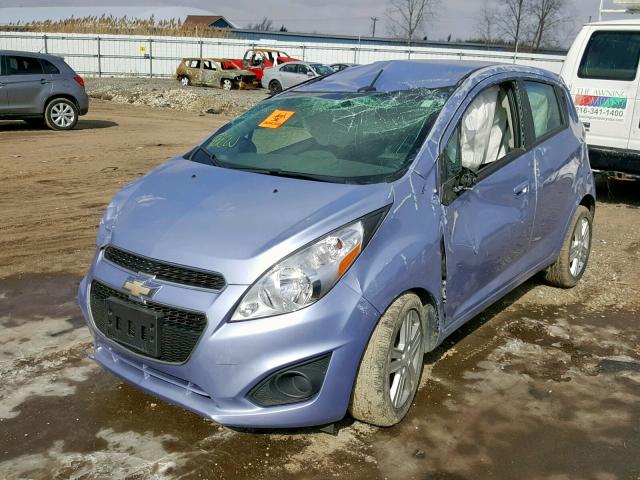 KL8CD6S95EC486688 - 2014 CHEVROLET SPARK 1LT PURPLE photo 2