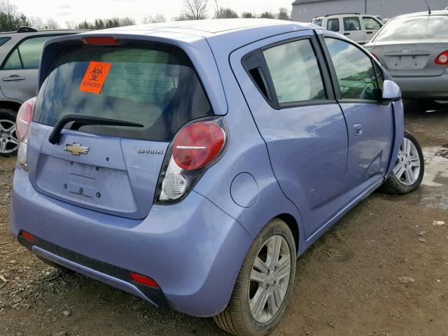 KL8CD6S95EC486688 - 2014 CHEVROLET SPARK 1LT PURPLE photo 4