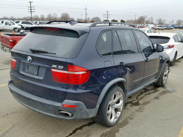 5UXFE83529L169531 - 2009 BMW X5 XDRIVE4 BLUE photo 4