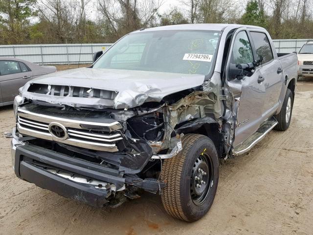 5TFDW5F12HX615648 - 2017 TOYOTA TUNDRA CRE GRAY photo 2