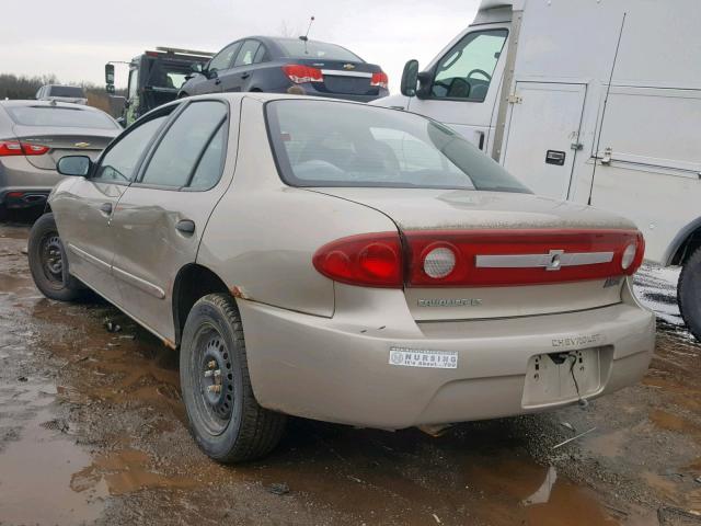 1G1JF52FX37121785 - 2003 CHEVROLET CAVALIER L GOLD photo 3