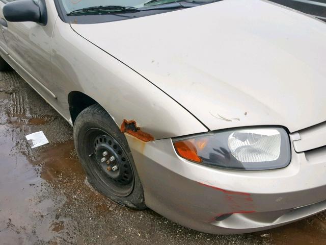 1G1JF52FX37121785 - 2003 CHEVROLET CAVALIER L GOLD photo 9