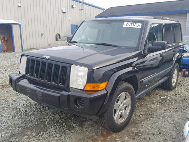 1J8HG48K06C349087 - 2006 JEEP COMMANDER BLACK photo 2