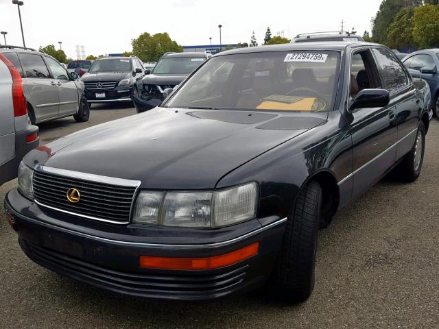 JT8UF11E1L0042034 - 1990 LEXUS LS 400 BLACK photo 2