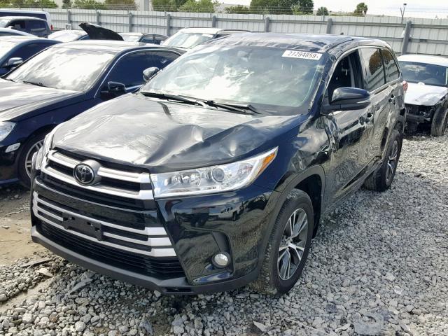 5TDBZRFHXHS445256 - 2017 TOYOTA HIGHLANDER BLACK photo 2