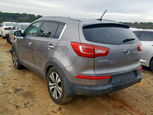 KNDPC3A27C7243274 - 2012 KIA SPORTAGE E GRAY photo 3