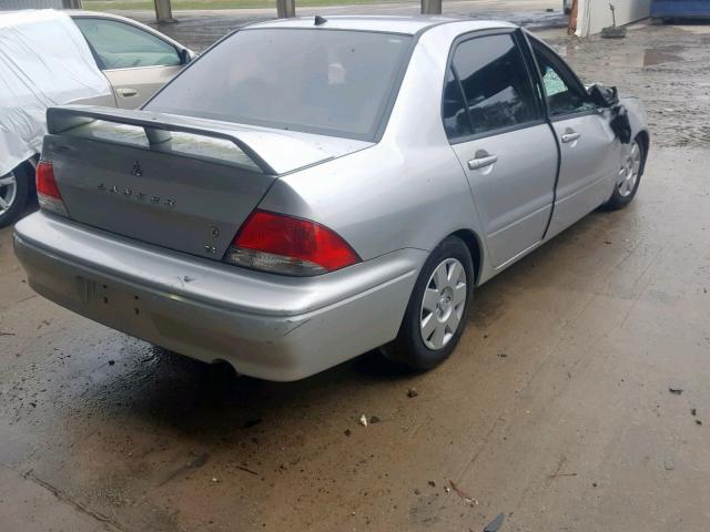 JA3AJ26E72U058536 - 2002 MITSUBISHI LANCER ES SILVER photo 4