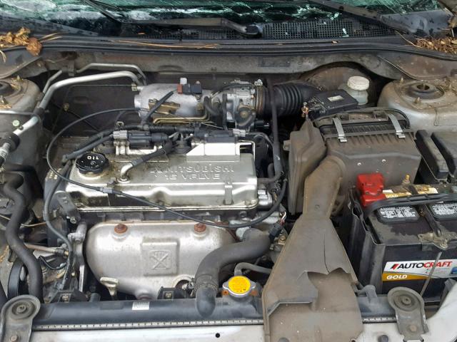 JA3AJ26E72U058536 - 2002 MITSUBISHI LANCER ES SILVER photo 7